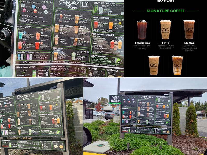 Gravity Coffee Menu