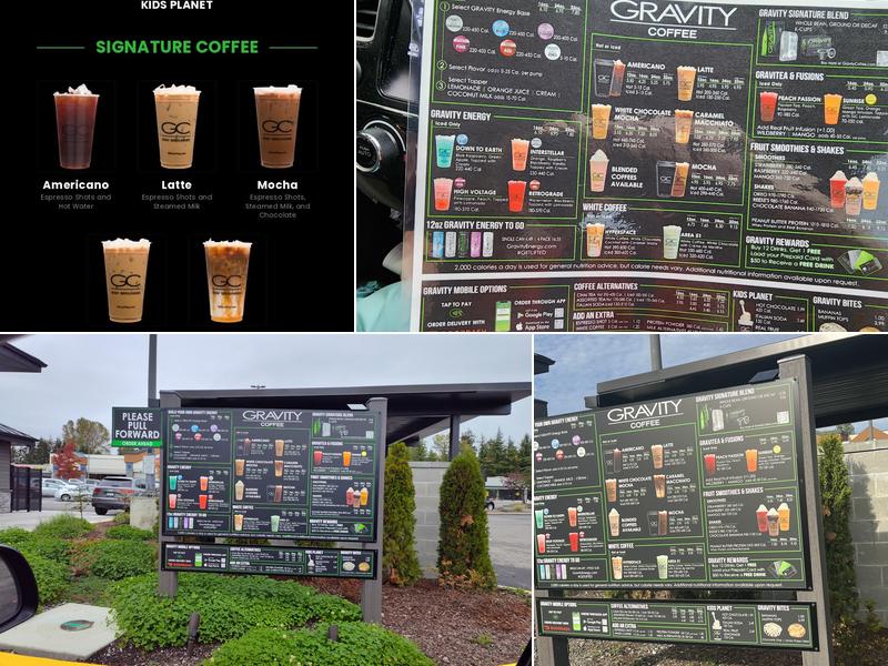 Gravity Coffee Menu