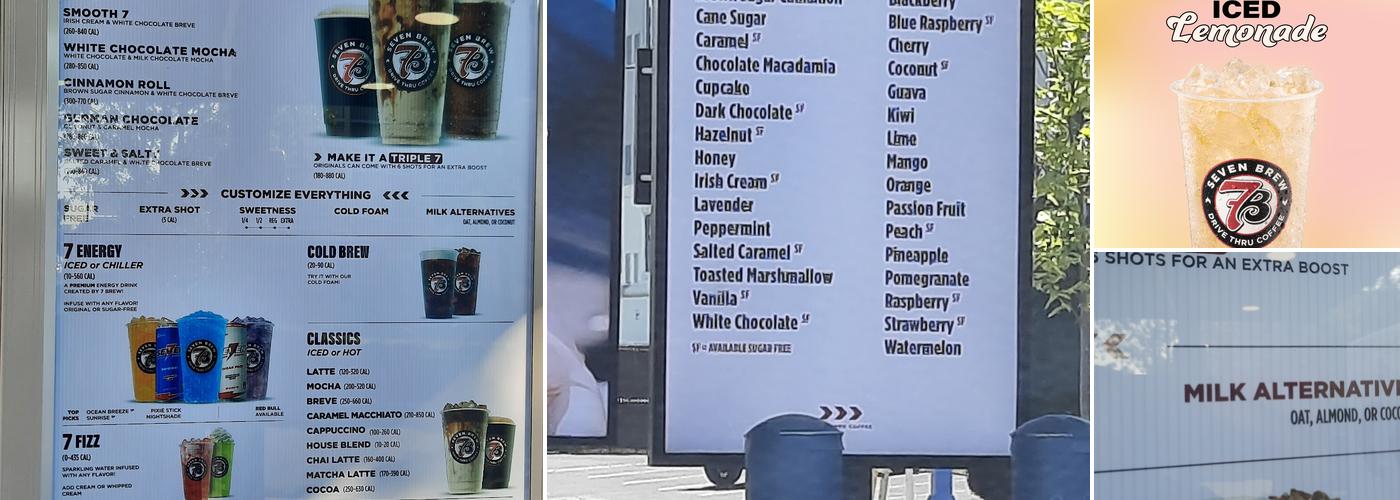 7 Brew Coffee Menu