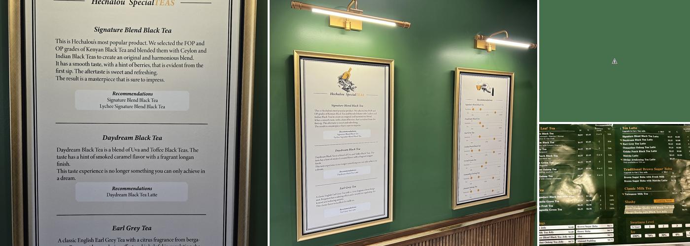 Hechalou Tea - Long Beach Menu