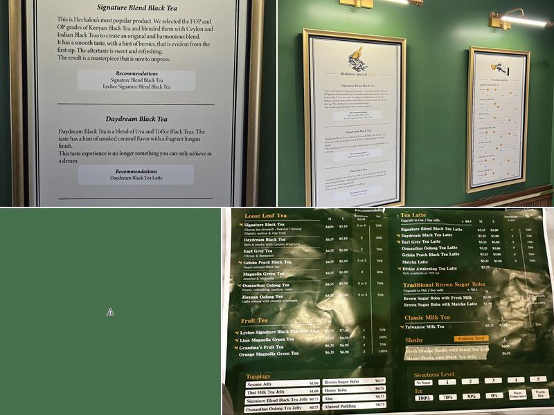 Hechalou Tea - Long Beach Menu