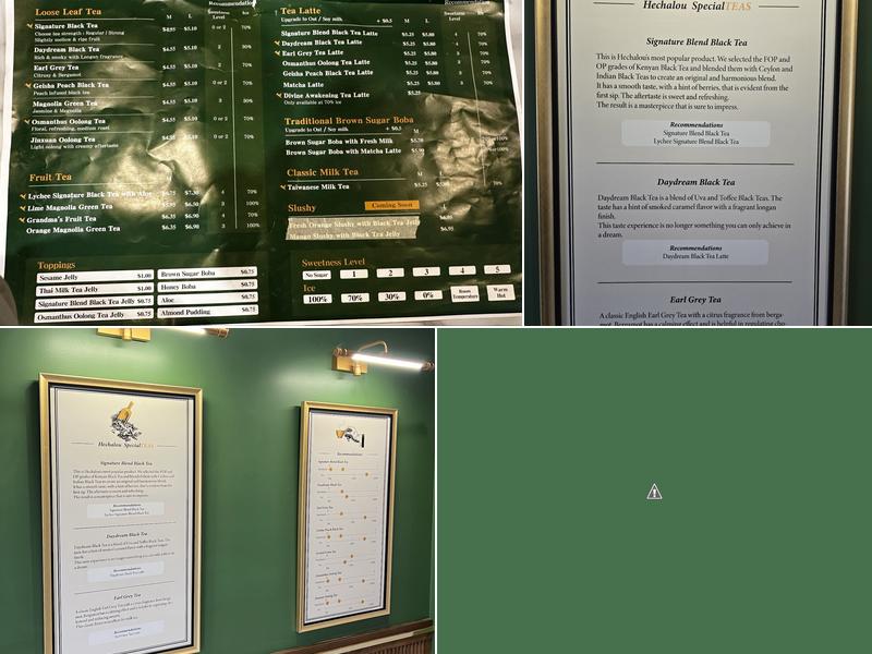 Hechalou Tea - Long Beach Menu