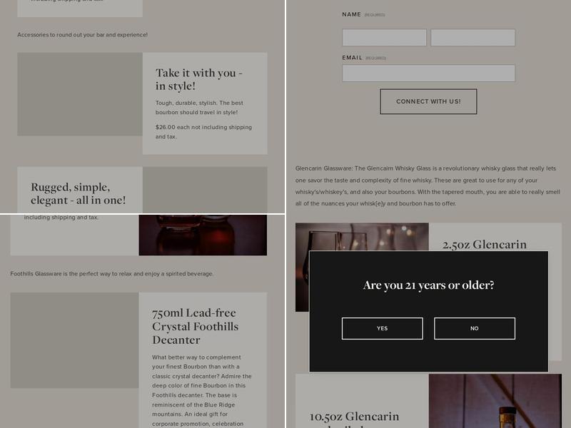 Virginia Foothills Distillery & Co Menu
