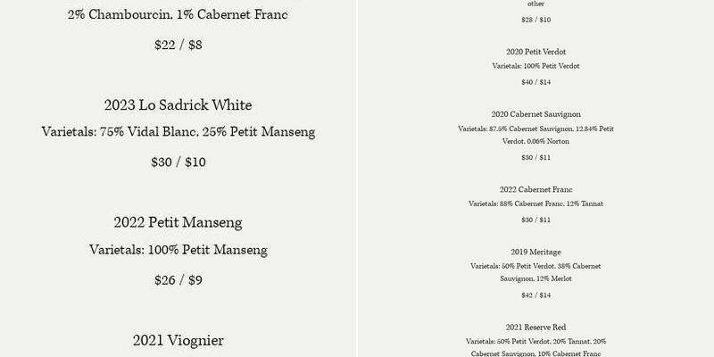 The Barn at 678 Menu