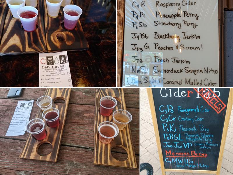 Cider Lab Menu