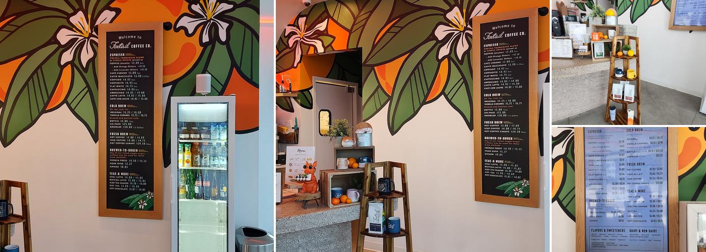 Foxtail Coffee - Packing District Orlando Menu