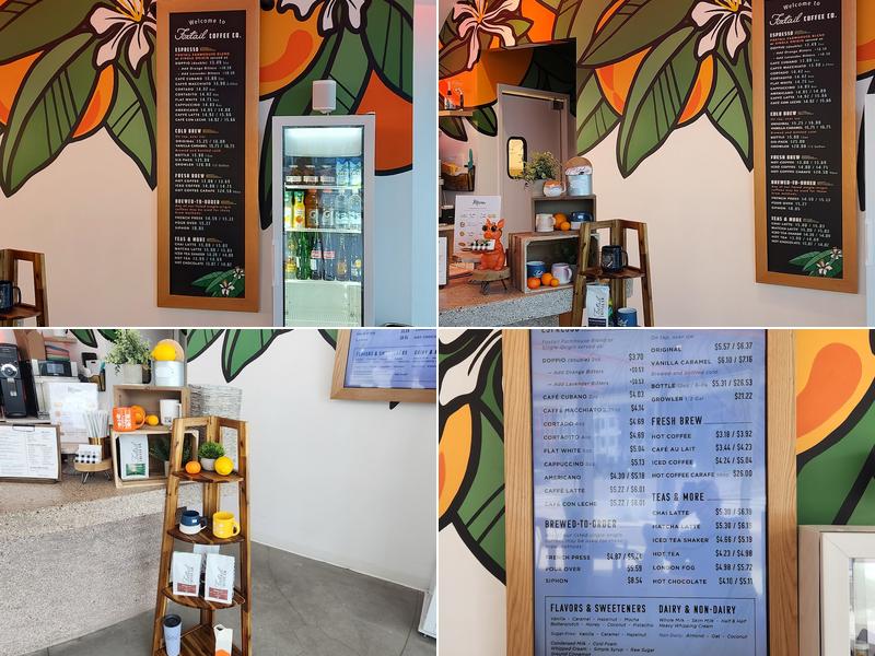 Foxtail Coffee - Packing District Orlando Menu