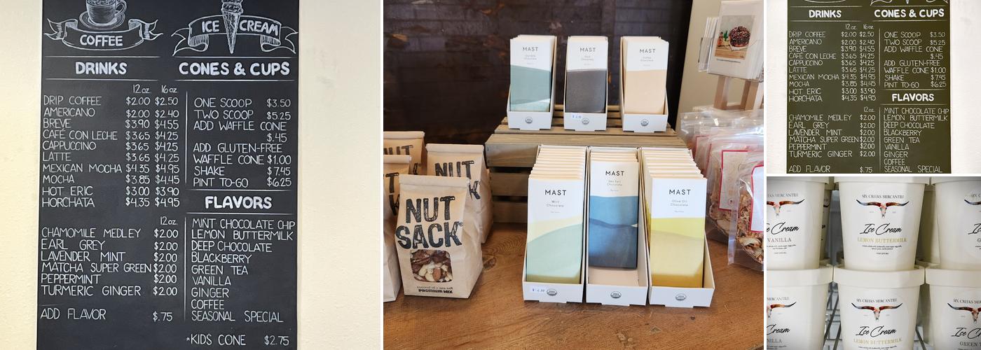 Six Creeks Mercantile Menu