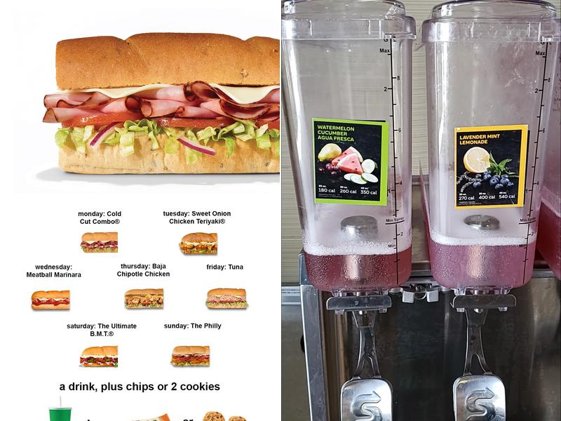Subway Menu