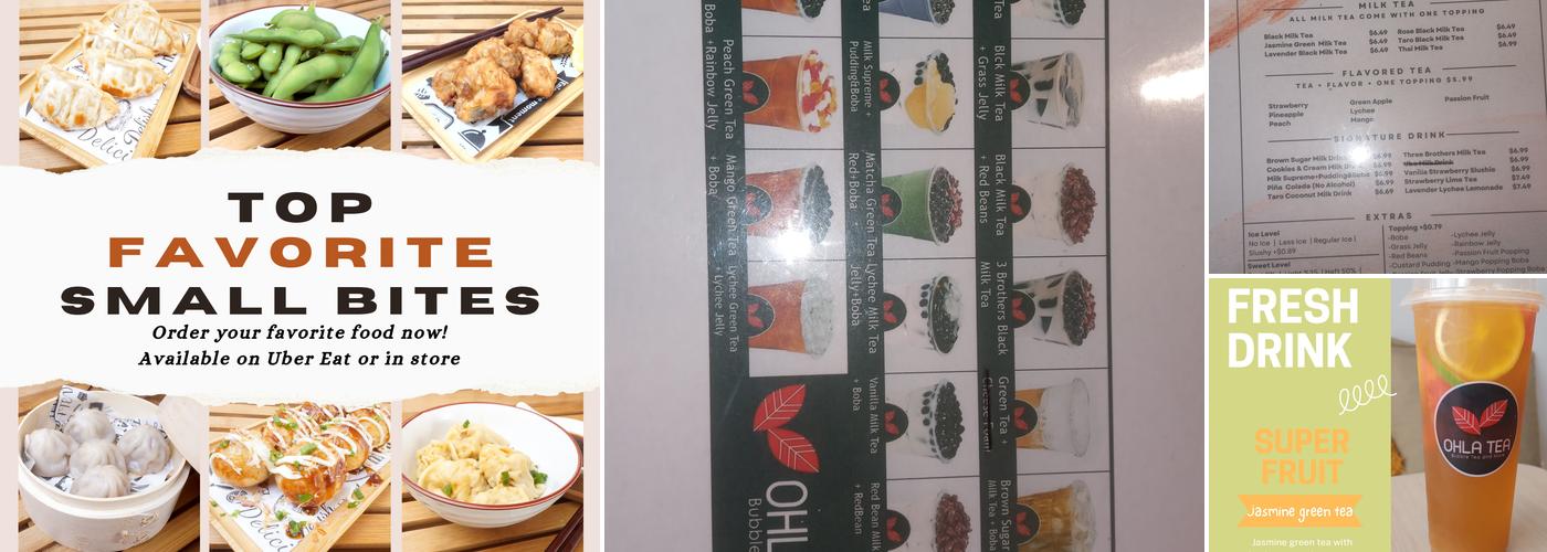 Ohla Tea Menu