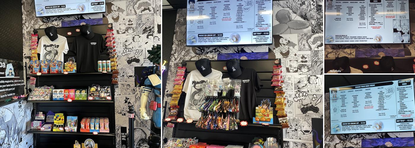 Manga Tea Shop Menu