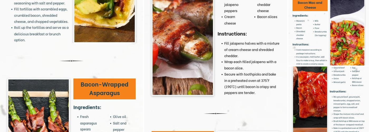 Kingston Bacon LLC Menu