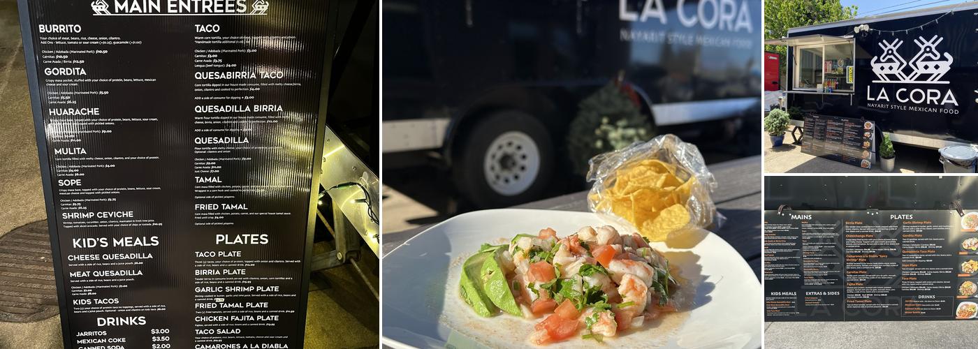 La Cora Menu