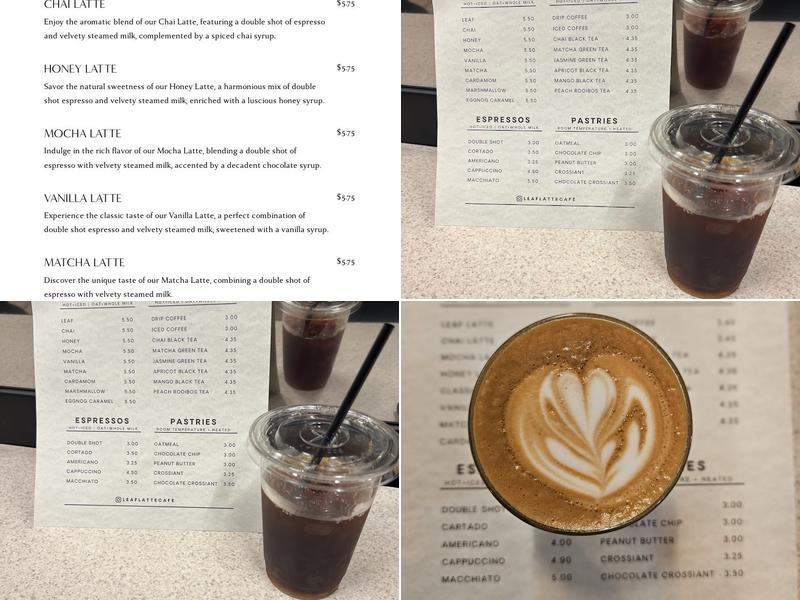 Leaf & Latte Menu