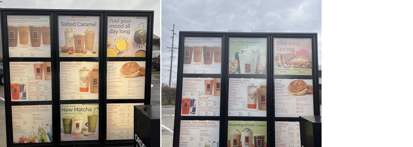 BIGGBY COFFEE Menu