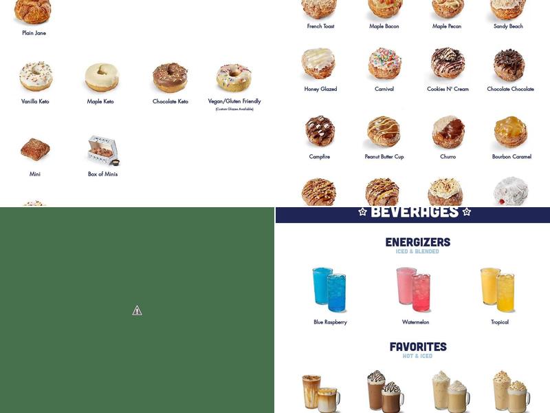 Parlor Doughnuts Menu