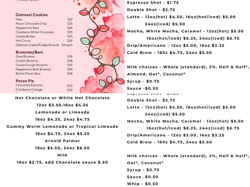 Old River Coffee Co Menu