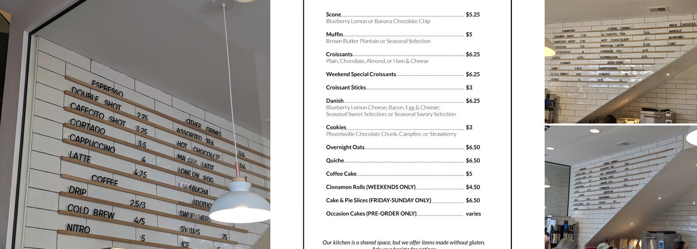 260 Bridge Cafe Menu