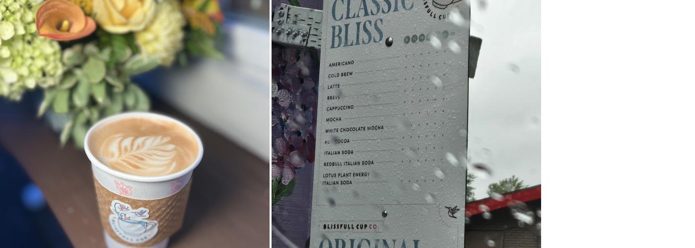 BlissFull Cup Co. Menu
