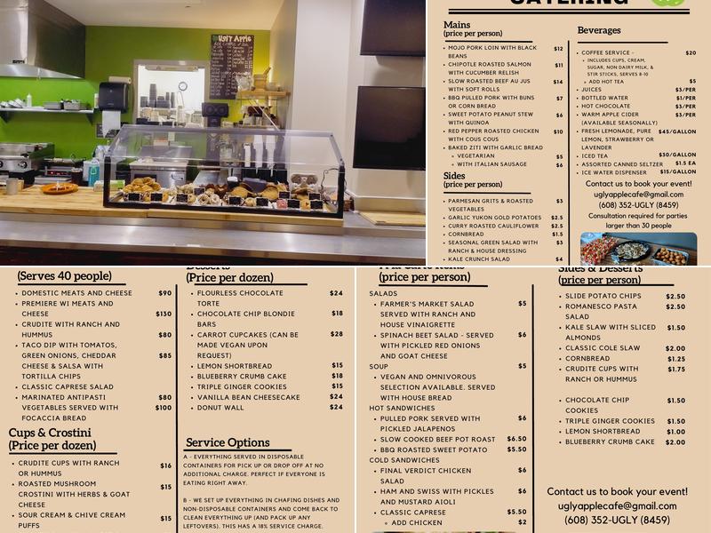 Ugly Apple Cafe Menu
