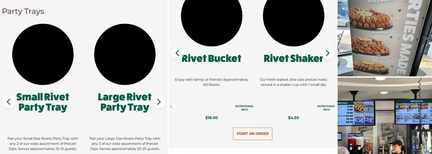 Philly Pretzel Factory Menu