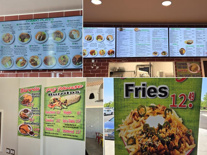 Rancherito's Mexican Food Menu