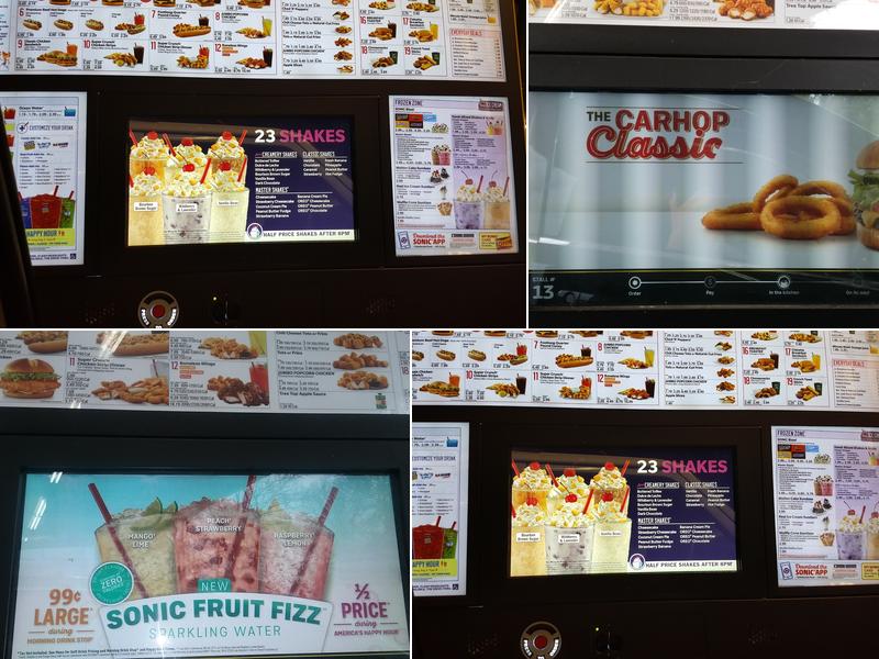 Sonic Drive-In Menu