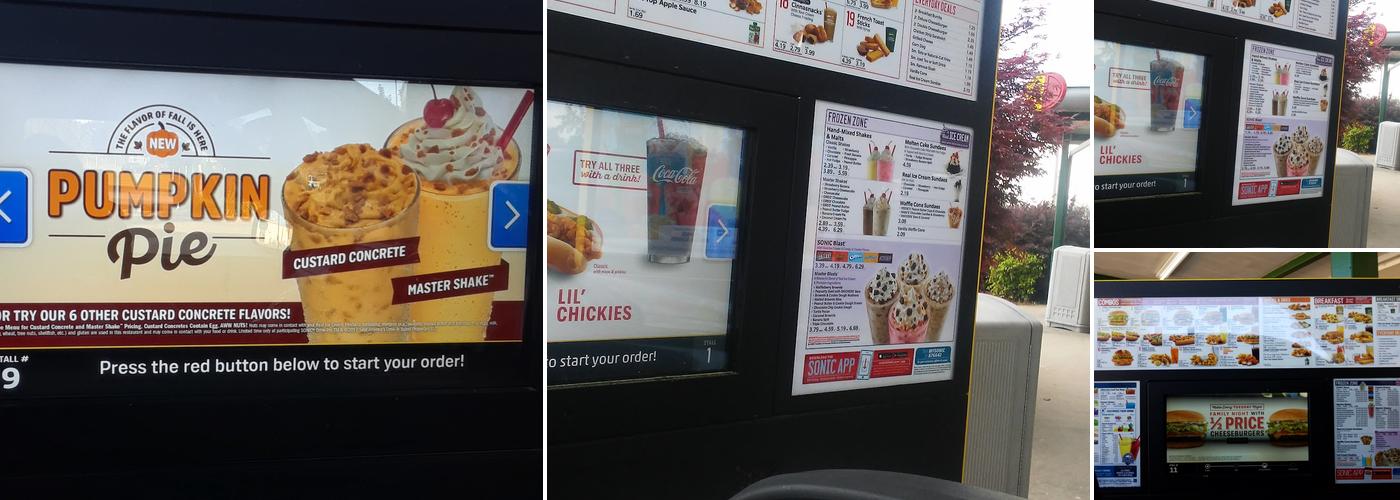 Sonic Drive-In Menu