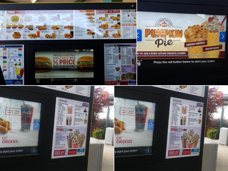 Sonic Drive-In Menu