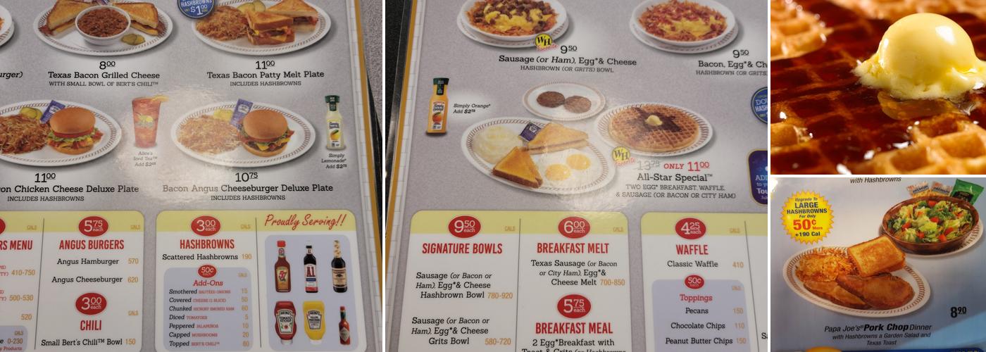 Waffle House Menu