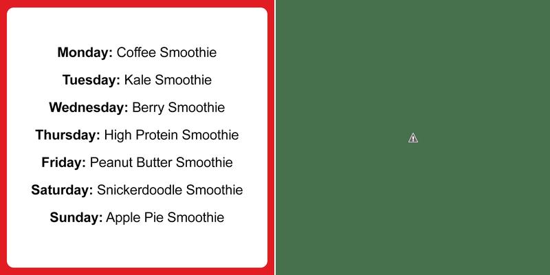 Smoothie King Menu