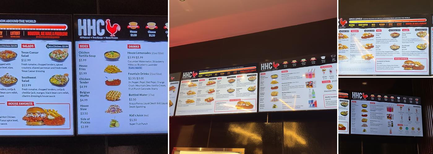 Houston TX Hot Chicken Menu