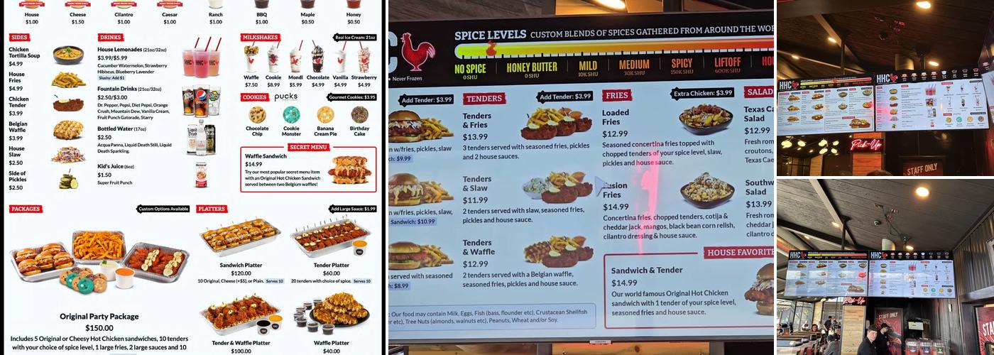 Houston TX Hot Chicken Menu