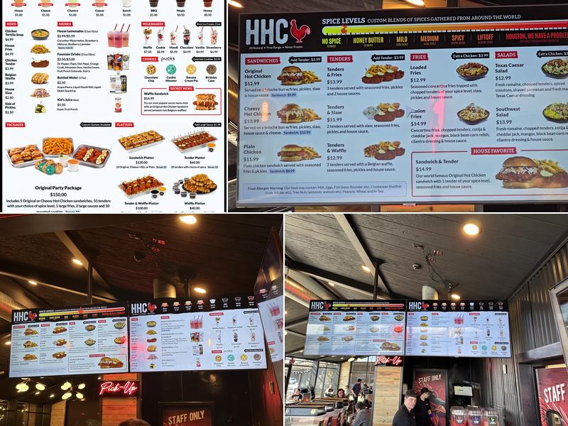 Houston TX Hot Chicken Menu