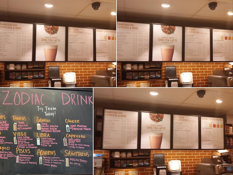Starbucks Menu