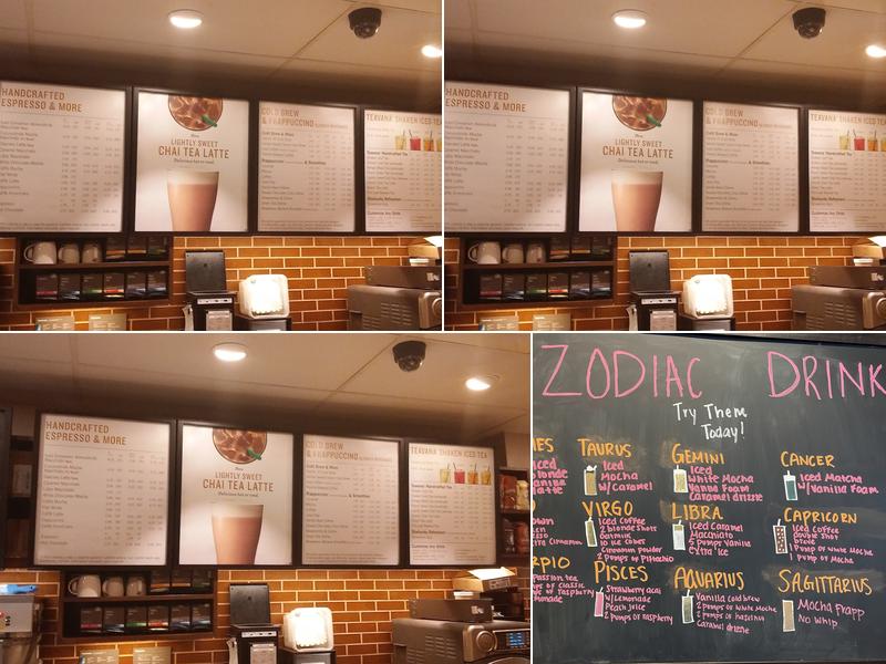 Starbucks Menu