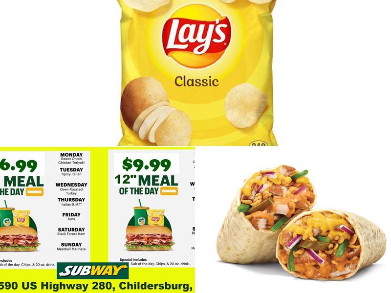 Subway Menu