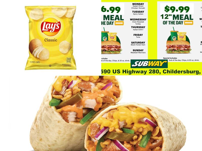 Subway Menu