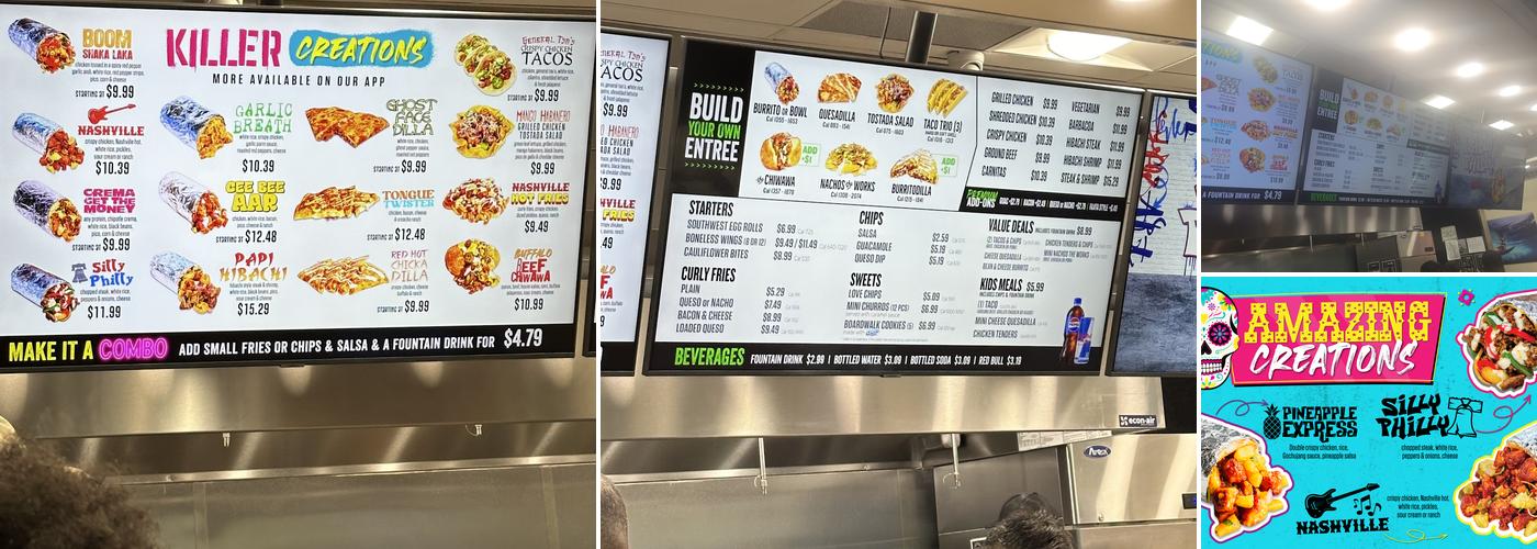 Bubbakoo's Burritos Menu