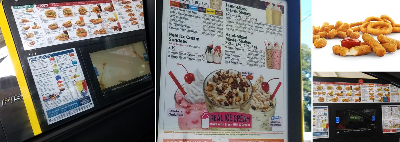 Sonic Drive-In Menu