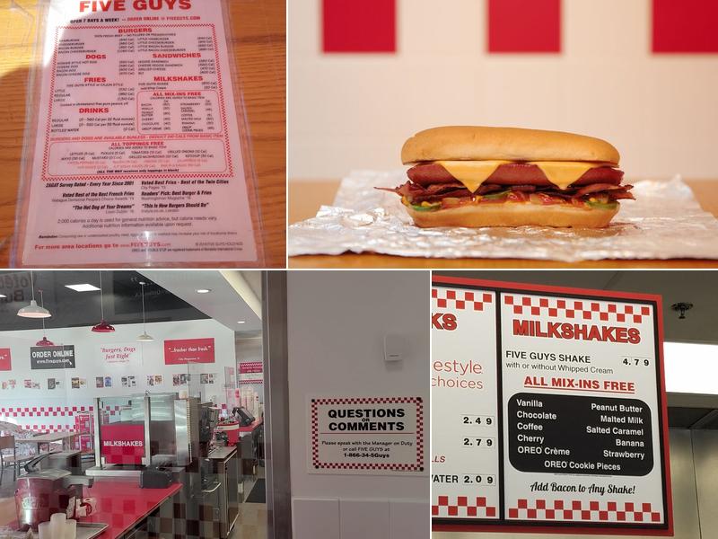 Five Guys Menu
