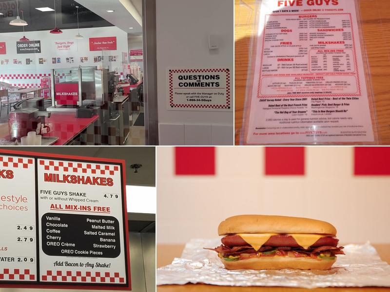 Five Guys Menu