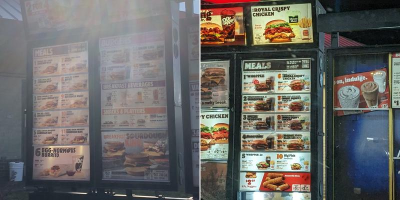 Burger King Menu