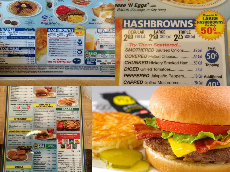 Waffle House Menu
