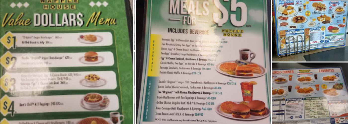 Waffle House Menu
