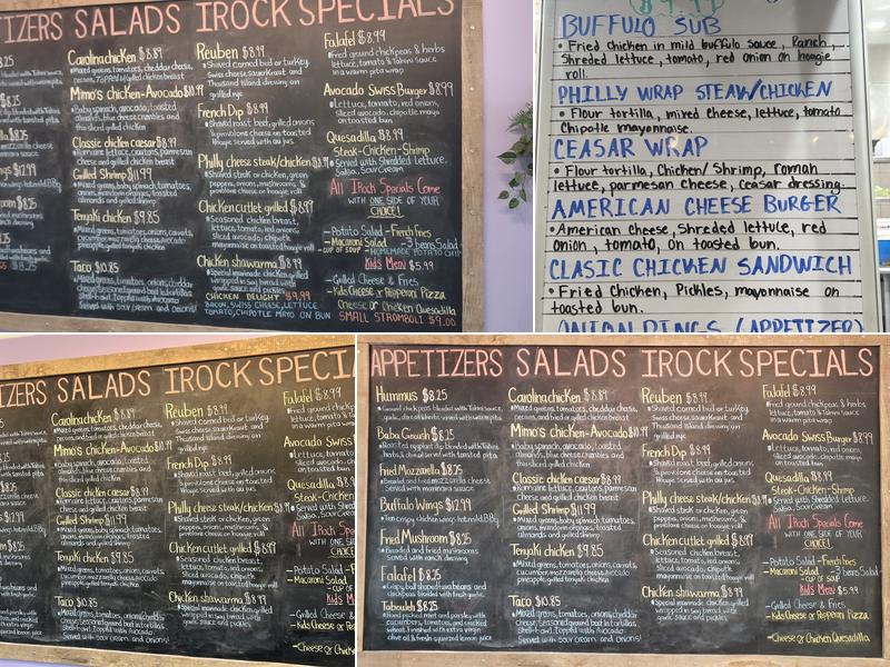 IROCK CAFE Menu