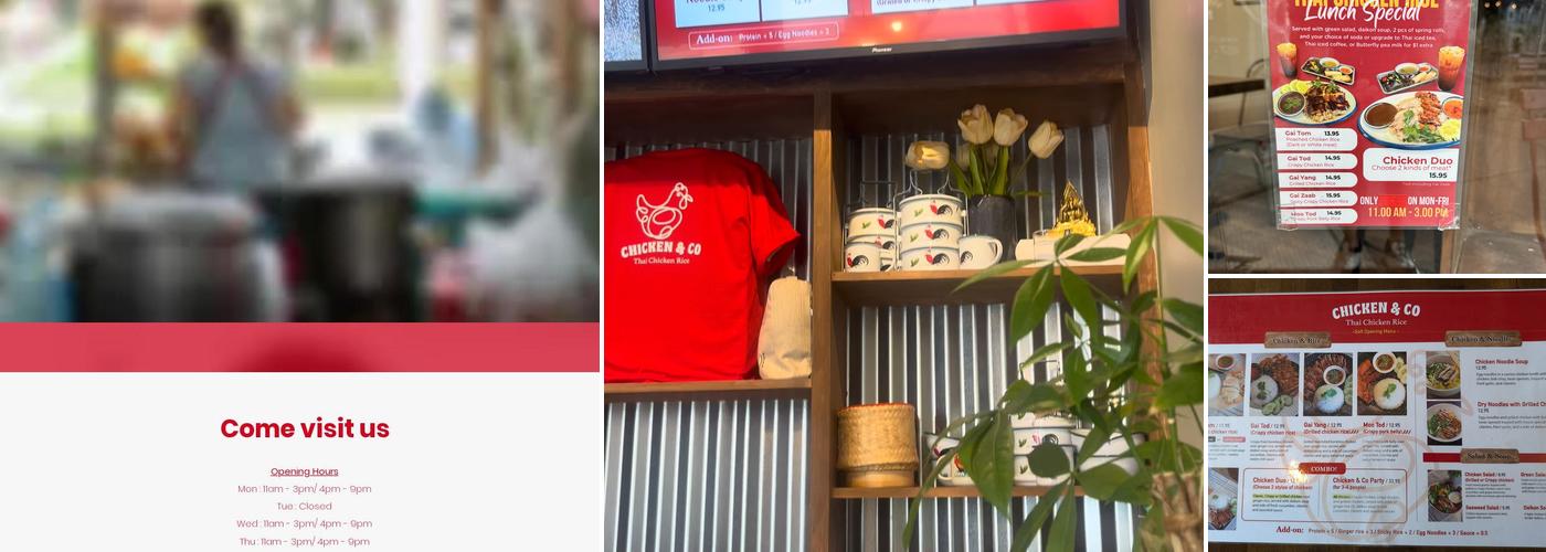 Chicken and Co ข้าวมันไก่ Menu