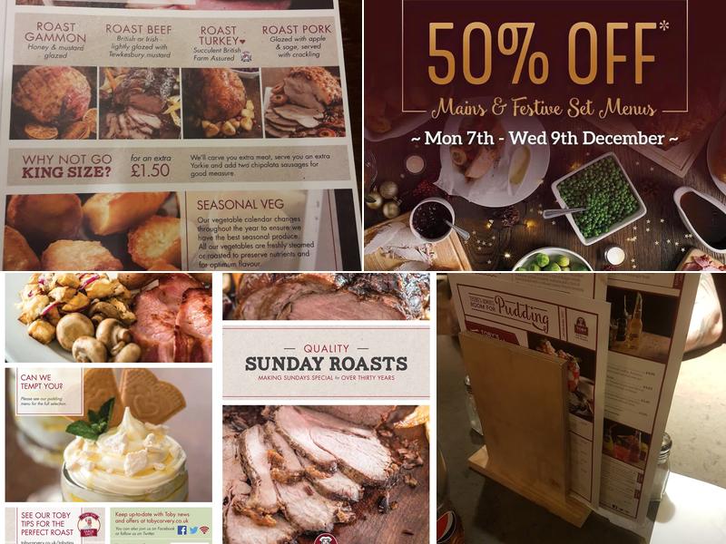 Toby Carvery Hemel Hempstead Menu
