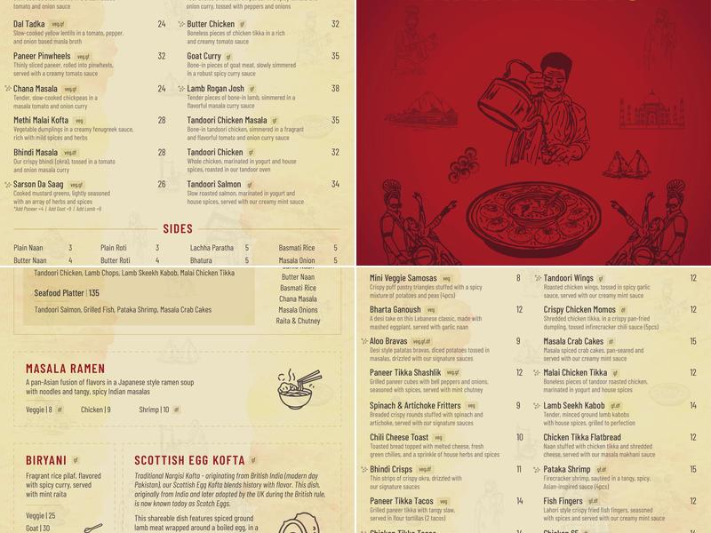 Dhoom Menu