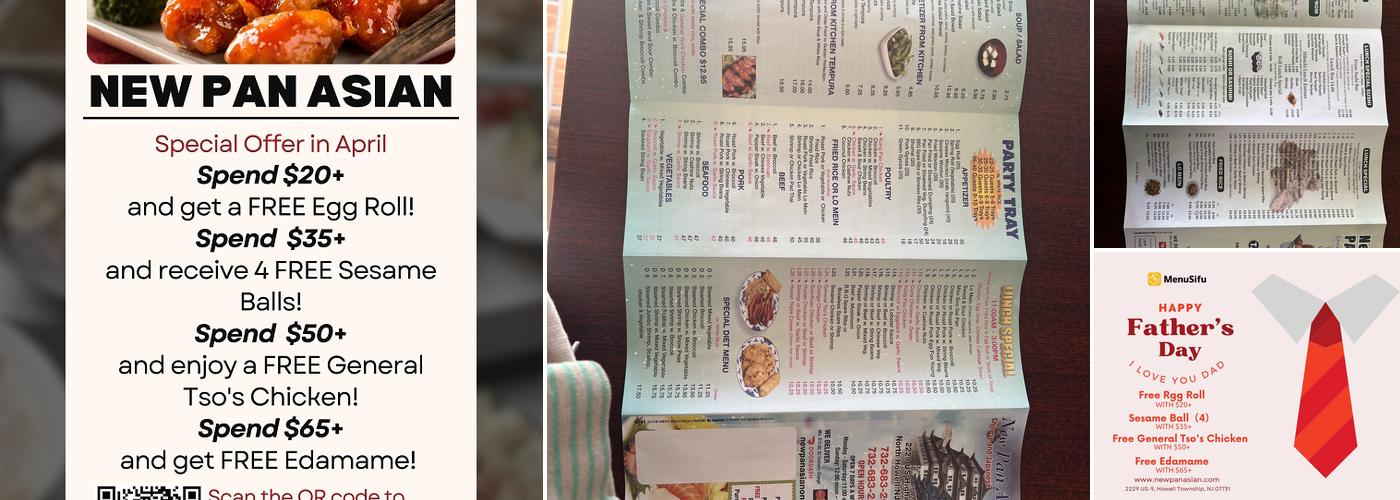 New Pan Asian Menu